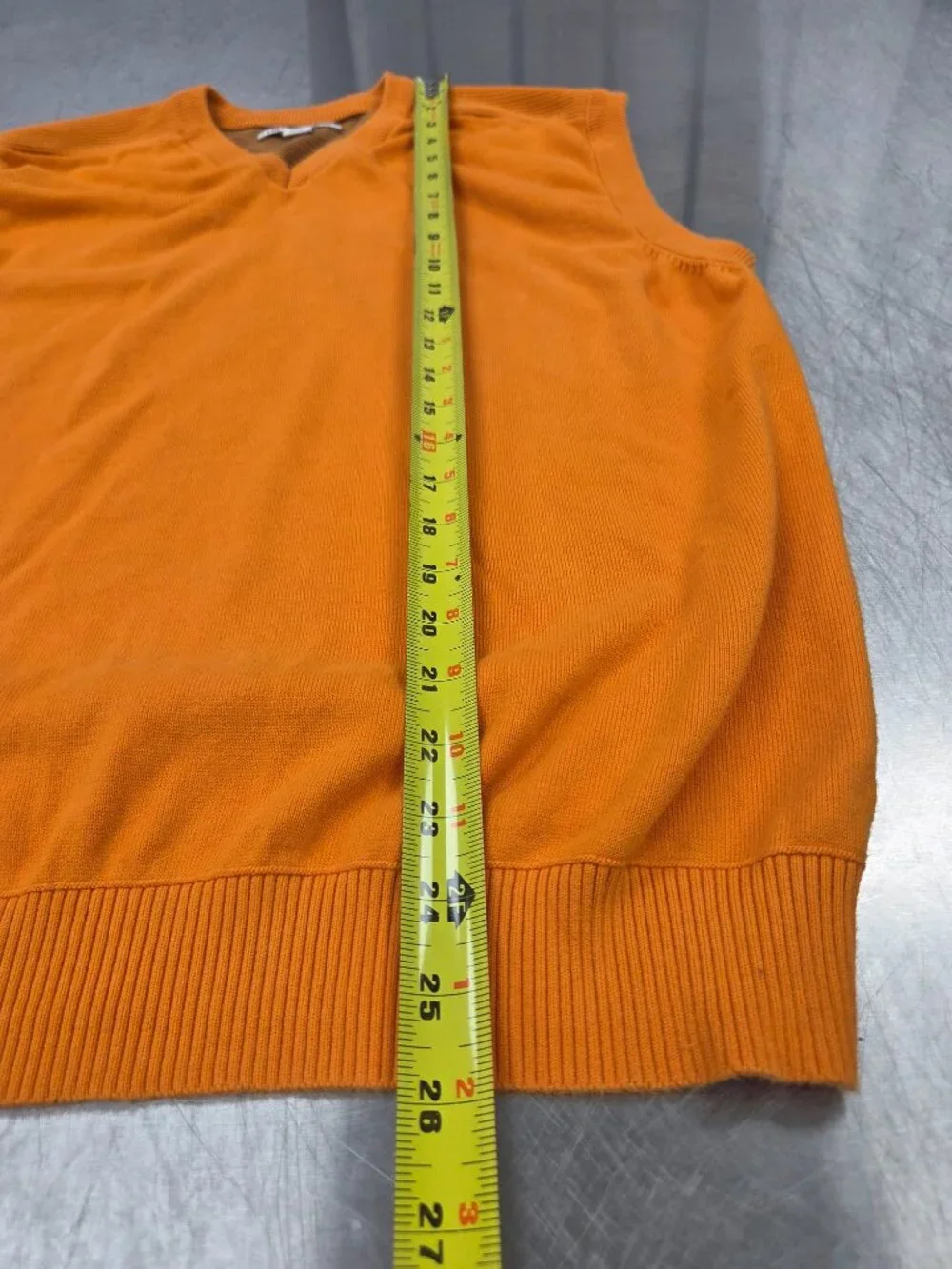 Men's L Blaze Orange Cutter and Buck sweater Vest